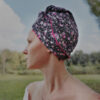 Turban do włosów flower power